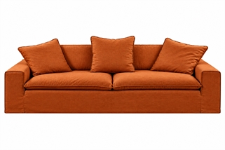 Stockholm flydersofa | Orange inkl. puder